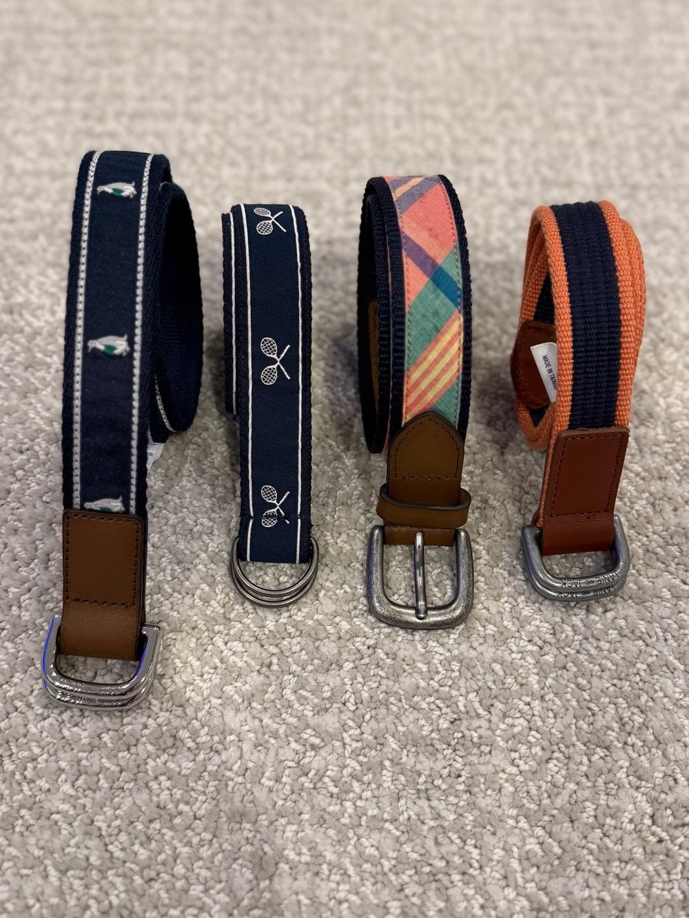 Boys Janie & Jack Belts - 4 Belts